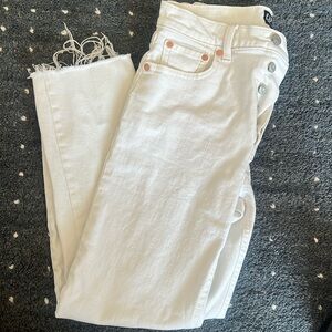 Gap White Straight Pants